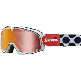 50000-00004 100% Barstow Hayworth Goggles Osfm Hayworth/black/white / Red Lens