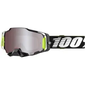 50003-00007 100% Armega Racr Hiper Silver Mirror Goggles