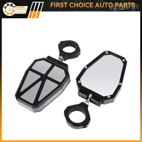 1st167463choice 1stchoice-autoparts For Polairs Rzr 1000 Xp Yamaha Rhino 1.75 Inch Roll Cage Utv Side Rearview Mirrors