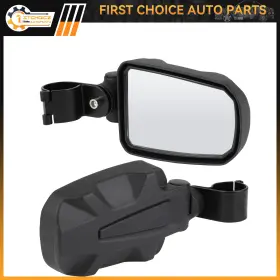1st167466choice 1stchoice-autoparts Pair 1.75 Inch Roll Bar Cage Utv Offroad Side Rear View Mirrors For Polairs Rzr 1000