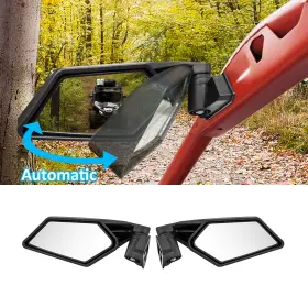80301043 21st For 2017 Can Am Maverick X3 Rear Side View Mirrors With Automatic Reset Function