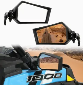 Auprzrxp-sm2 A & Utv Pro And Folding Rearview Side Mirrors Compatible With 2014-2023 Polaris Rzr