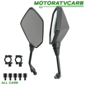 Ber379185 All-carb For Polaris Sportsman 400 450 500 550 570 700 800 850 Rear View Side Mirrors Atv