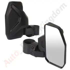 11923283 Apk 1.75 Inch - 2 Roll Cage Rear Mirror High Impact For Polaris Honda Utv Atv Black 2pc