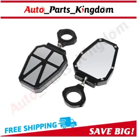 12641843 Apking Utv Side Rearview Mirrors For Polairs Rzr 1000 Xp Yamaha Rhino 1.75 Inch Roll Cage