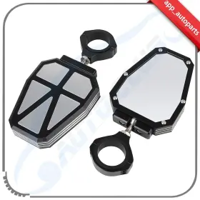Aup167463987pps App Autoparts For Polaris Rzr Ranger Aluminium Alloy Rearview Side Mirror 1.75 Inch Roll Bar Clamp