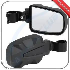 Aup167466987pps App Autoparts 1.75 Inch Roll Bar Offroad Utv Atv Rearview Mirror For Polaris Rzr 800 Xp Kawasaki