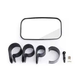 M560-a018 Areyourshop 2 Inch 1.75 1.5 Bar Retangular Rear View Mirror For Kawasaki Mule Can-am Commander