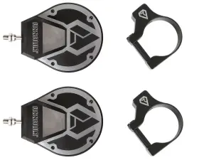 101005sm07211 Assault Industries Sidewinder Mirrors Pair With 1.5 Inch Clamps - Raw