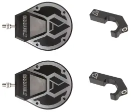 101005sm07215 Assault Industries Sidewinder Mirrors Pair With Polaris Pro-fit Clamps - Raw