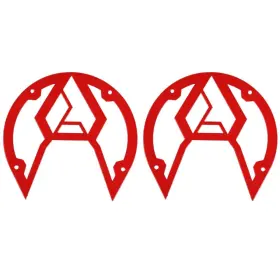 101005sm0811 Assault Industries Sidewinder Mirror Color Bezel Kit - Can-am Red