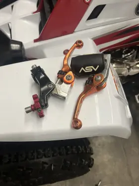 Bcf4a106sx-r Asv Yamaha Banshee Yfz 350 Clutch And Brake Levers Shorty Pair