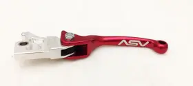 Bqf3a1-r Asv Unbreakable F3 Folding Brake Lever Red Yamaha Yfz450 Banshee Raptor