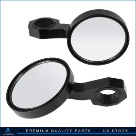 Aup16746001cp Aup Utv For Polaris Rzr 800 1000 Xp 900 S Round Rearview Mirror 1.75 Inch Roll Bar