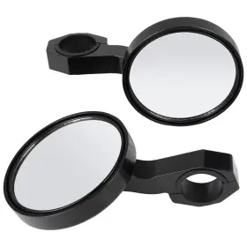 Aut1674600us Aut Utv For Polaris Rzr 800 1000 Xp 900 S Round Rearview Mirrors 1.75 Inch Roll Bar