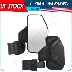 Adp11719101s Autodayplus For Polaris Honda Set Utv Atv 1.75 Inch - 2 Roll Cage Rear Tow Mirrors High Impact
