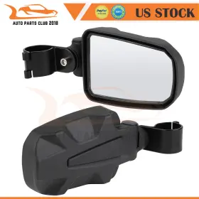 Autopartsclub2018 Ap167466a1c18 Utv Rear View Mirrors 1.75 Inch Clamp For Offroad Polaris Rzr 800-1000s Xp Kawasaki