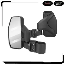 Add11719176r Autoutdoor Pair Mirrors Black 1.5 Inch- 2inch For Utv Atv High Impact Polari Yamaha Honda