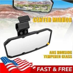 Hsj-utv-28cm Auxito Adjustable Center Rear View Mirror For 2015 Polaris Ranger 570/900/1000