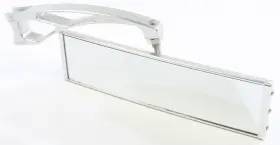 Mod9prvmec-c Axia Alloys Panoramic Rear View Mirror 6 Inch Arm 9 Wide Silver