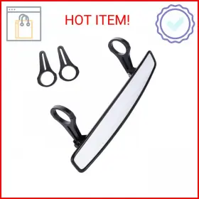 Betooll 745780993684 15 Inch Wide Rear View Race Mirror Convex With 1.75 Clamp For Utv Compatible