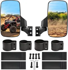 Bet-16-hw8039 Betooll Upgraded Adjustable Pair Utv Side Mirror Set Black