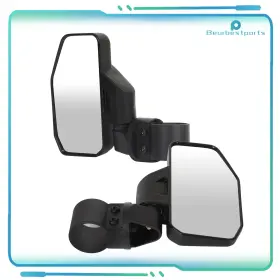 Be117sa81s191 Beurbestparts Pair Mirrors Black 1.5 Inch- 2inch For Utv Atv High Impact Polari Yamaha Honda