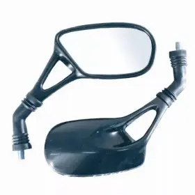 Mruaero8 Bike It Open Box Universal 8mm Aero Handlebar Mount Motorcycle Mirrors Black