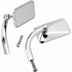 6502-200-502 Biltwell Inc. Rectangular Perch Mount Utility Mirror - Chrome
