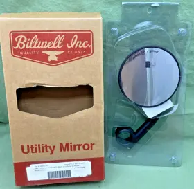 6503-578-131 Biltwell Inc. New Genuine Round Mirror 7/8 Inch Clamp-on 0640-1320