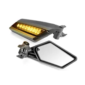 80301034 Bo Utv Side Racing Mirrors With Led Lights For Polaris Rzr 570 800 Xp 1000 Turbo Rs1