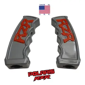 090-525-slv-rd-rzr Bp-engineer Polaris Grip Shifter Shift Knob Silver Red Rzr 170 570 800 900 1000 Ranger Xp