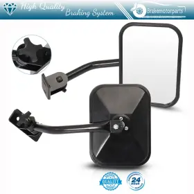 Bra117185oke Brakemotorparts For 97-17 Jeep Wrangler Jk Jku Cj Tj Yj Mirrors Door L&r Side