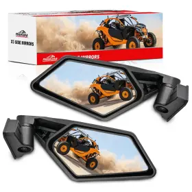 Branded Fm05sm197 X3 Side Mirrors - 2017 2018 2019 2020 2021 2022 2023 Can Basic Black