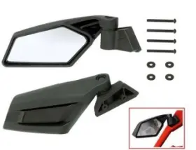 Ac-12357 Bronco Utv Side View Mirror Pair With Hardware