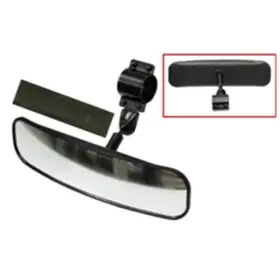 07zii06hp5 Bronco Atv Components Wide Angle Clamp On Black Rear View Mirror Utv / Sxs
