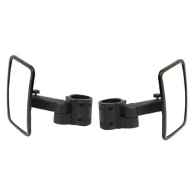 6t4h1868ys Bronco Atv Components Black 1.5-2in Roll Bar Clamp On Side View Mirror Pair Utv / Sxs