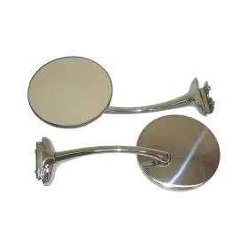 Opm072s Brothers Trucks Outside Peep Mirror-straight Arm-chrome-4-inch
