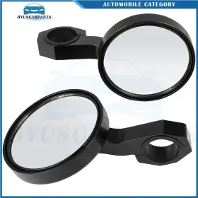 12253476 Byuscarparts Round Rearview Mirrors 1.75 Inch Roll Bar Utv For Polaris Rzr 800 1000 Xp 900 S