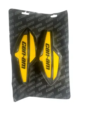 715000525 Can-am New Oem Black And Yellow Handlebar Wind Deflectors