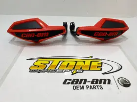 715001706 Can-am Red Hand Guard Wind Deflector Kit With Mount Outlander Renegade Xxc