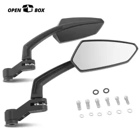 Crc-mpmrm010 Charismatic Racing Concepts Open-box Fit Universal Naked Bike Anti-glare White Glass Side View Mirrors