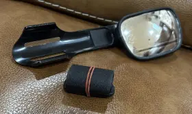 11126 Cipa Handlebar Mirror Universal Atv Dirt Bike Snowmobile Bicycle Euc