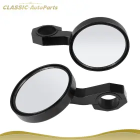 Cl167460ts2 Classic-autoparts Aluminum Round Rear View Side Mirrors With 1.75 Inch Clamp For Yamaha Polaris Utv Us