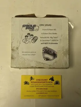 19143 Cycle Pro Cp#19143 Nib Front And Rear Hd 4 Piston Disc Break Rebuild Kit