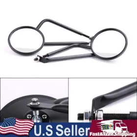 M560-a017 Darupsun 1.75 Inch Side Rear View Mirrors Universal Round Mirror Fits For Atv Utv