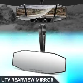 Dna-mpmru013 Dna Motoring Universal Roll Cage Bar Mount Utv Black Cover 1.75 Inch Clamp Rearview Center Mirror