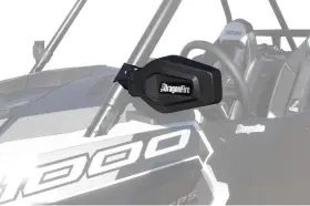 B0106-03604bk Dragonfire Racing Slayer Side Mirror For 1.75 Inch -2 Clamp 04-0045-used