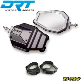 10005sm01201 Drt Motorsports Billet Aluminum Tactical Convex Side Mirror Set W 1.85 Inch Clamps Maverick X3 R