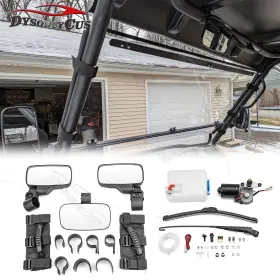 80309001 Dyso 12v Electric Windshield Wiper Motor And Side Mirrors Fit Cfmoto Zforce 500 800 950